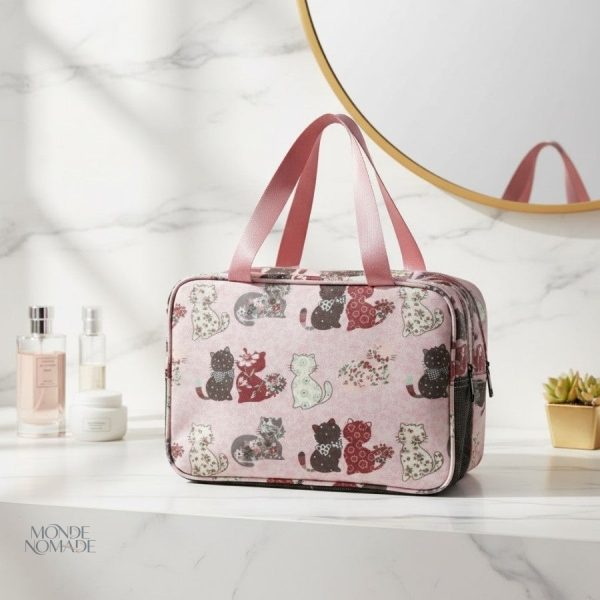Vanity case compact pour voyages facile à transporter