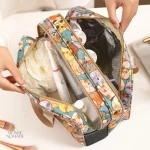 Étui de maquillage format voyage pour accessoires essentiels