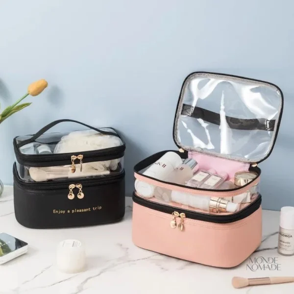 Vanity de voyage compact, facile à transporter