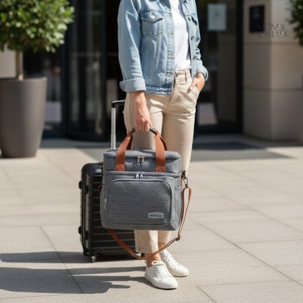 Trousse élégante pour voyage en famille