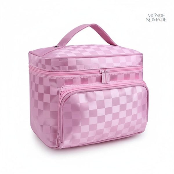 Borse de voyage femme souple motif damier moderne