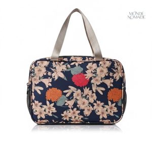 Vanity fleuri avec motifs floraux élégants