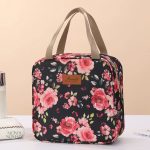 Vanity Glamour avec motif floral en rose délicat