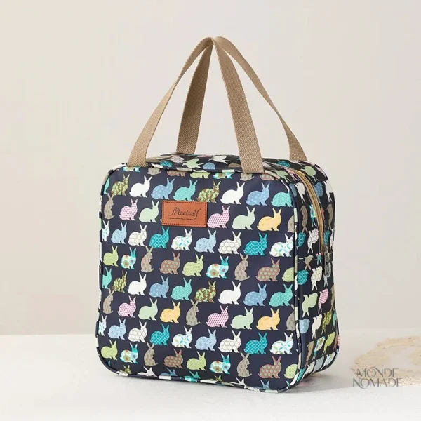 Vanity case compact au design lapin, parfait pour les déplacements