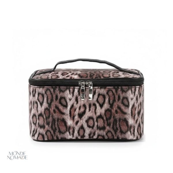 Vanity Léopard pour femme - Maquillage et voyage