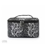 Sac de maquillage élégant avec design léopard pour voyages