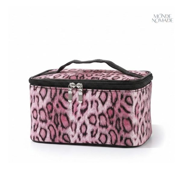 Étui de maquillage pratique avec un motif animalier tendance
