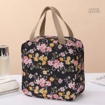 Trousse de maquillage décorée de cerisiers en fleurs