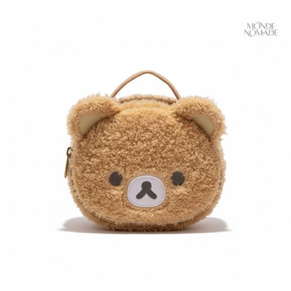 Vanity Peluche Ourson en forme d'ourson doux et mignon