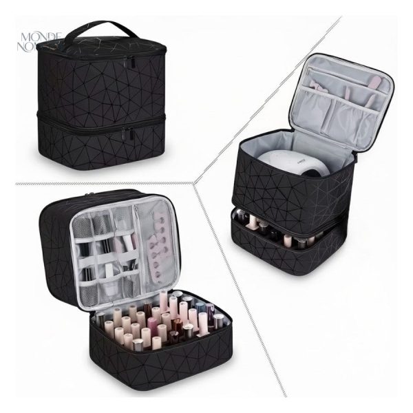 Vanity de maquillage pour ranger vos vernis à ongles colorés