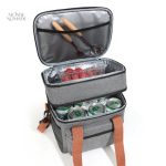 Sac de maquillage souple avec compartiment intégré