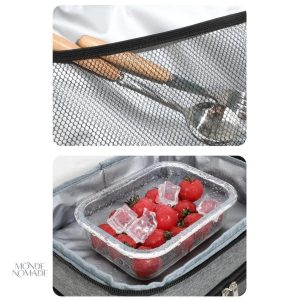 Accessoire beauté souple avec séparation pour produits