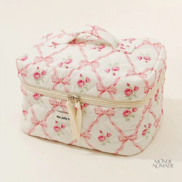 Vanity Case Vintage avec Finitions Matelassées