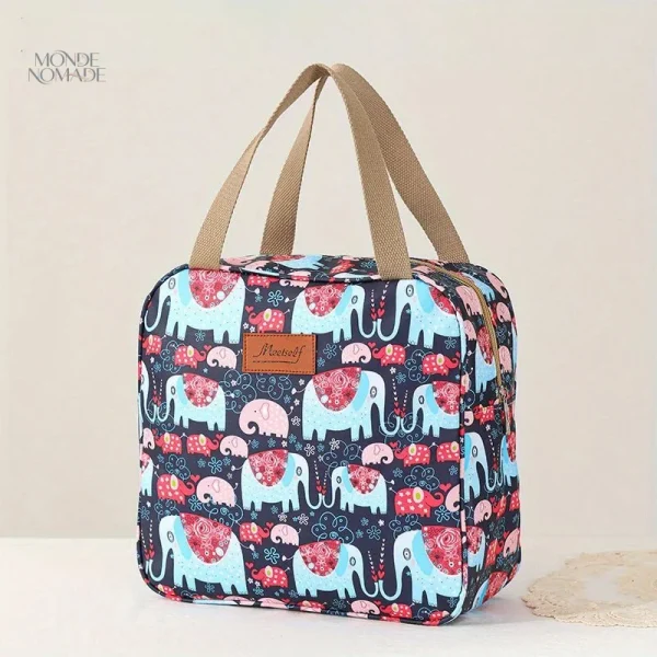 Vanity case motifs éléphants pour le voyage