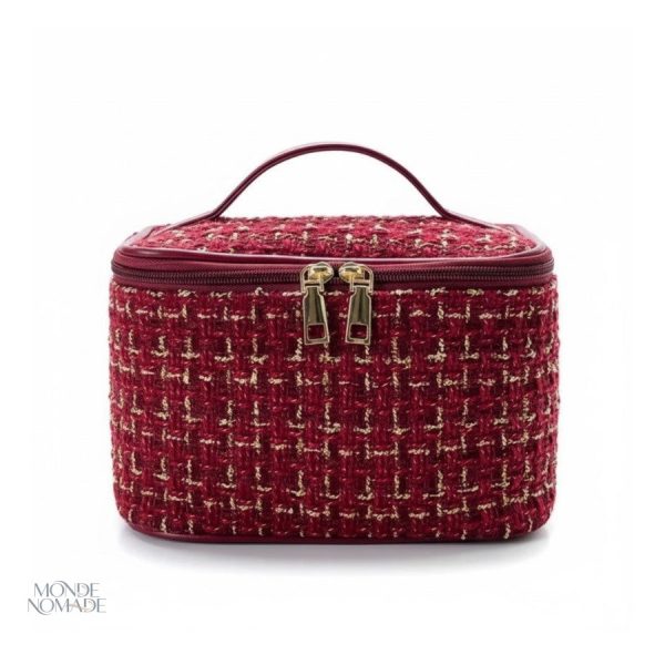 Vanity compact en design tweed