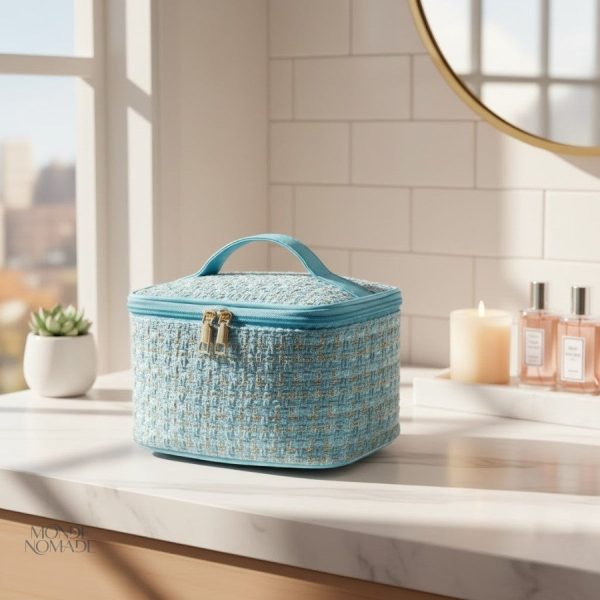 Vanity femme en tissu texturé