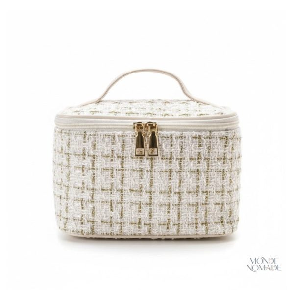 Trousse de maquillage en tissu chic
