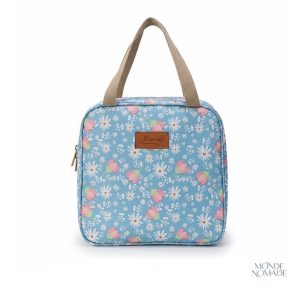 Trousse de toilette femme étanche motif printanier