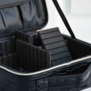 Accessoire de beauté en simili-cuir crocodile tendance