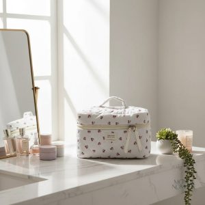 Vanity case pratique avec motifs de cerises