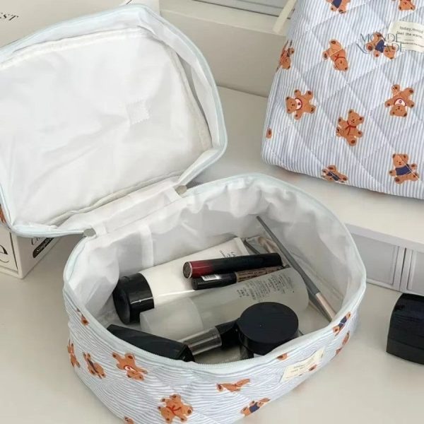Trousse de maquillage en tissu doux et léger