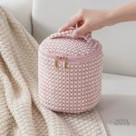 Vanity rectangulaire en velours pour accessoires