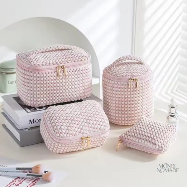 Vanity velours souple pour rangement pratique